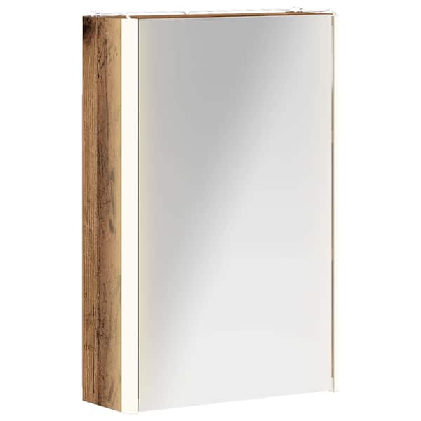 Vannitoa peeglikapp Vana puit 33 × 11,5 × 50 cm Tehispuit