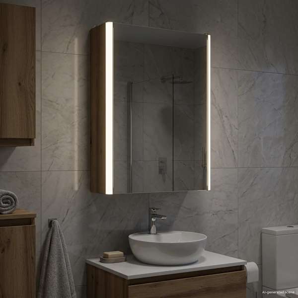 Vannitoa peeglikapp Artisan tamm 33 × 11,5 × 50 cm Tehispuit