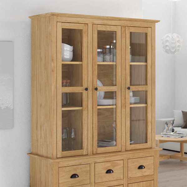 Kapp Klaasustega BODO Meepruun 115,5 × 38,5 × 118 cm