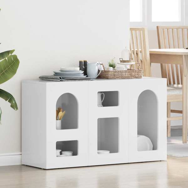 Kõide ELST Kergelt läikiv valge 100 × 35 × 59 cm Tehispuit