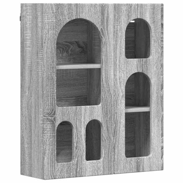 Seinakapp riiuliga ELST Hall Sonoma 59 × 20 × 71,5 cm Tehispuit