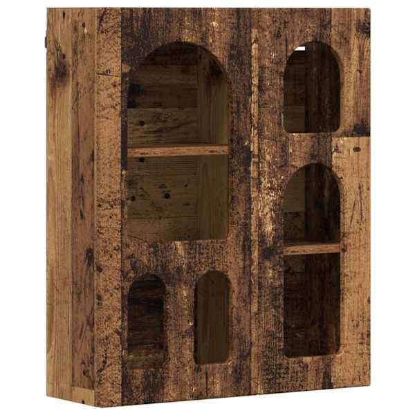 Seinakapp riiuliga ELST Vana puit 59 × 20 × 71,5 cm Tehispuit