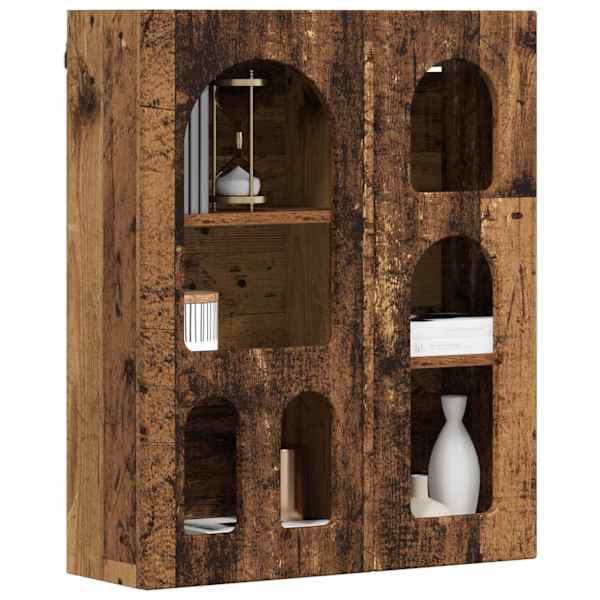 Seinakapp riiuliga ELST Vana puit 59 × 20 × 71,5 cm Tehispuit