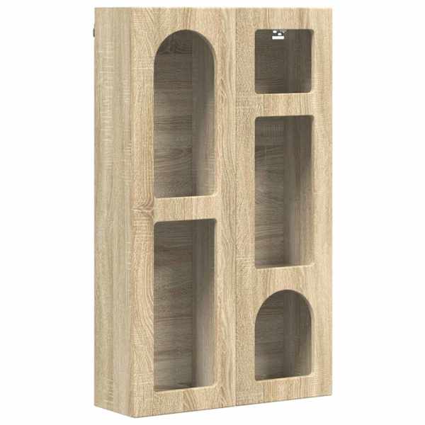 Seinakapp riiuliga ELST Sonoma tamm 59 × 20 × 100 cm Tehispuit