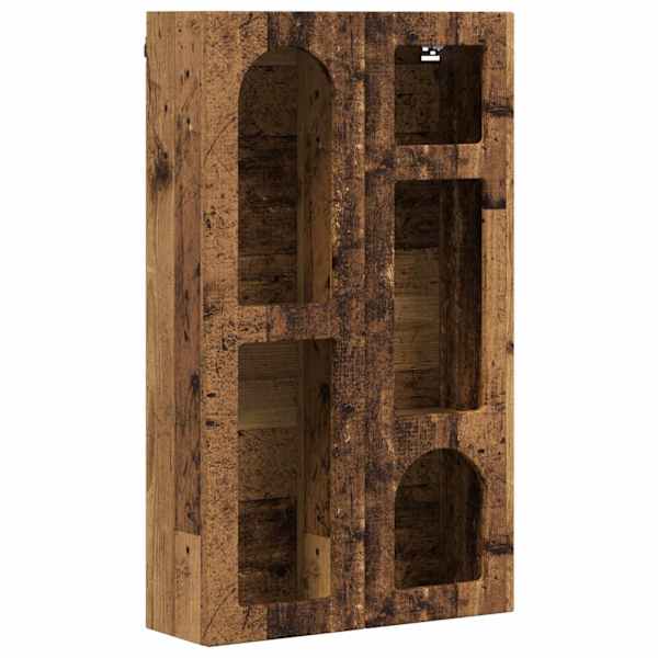 Seinakapp riiuliga ELST Vana puit 59 × 20 × 100 cm Tehispuit