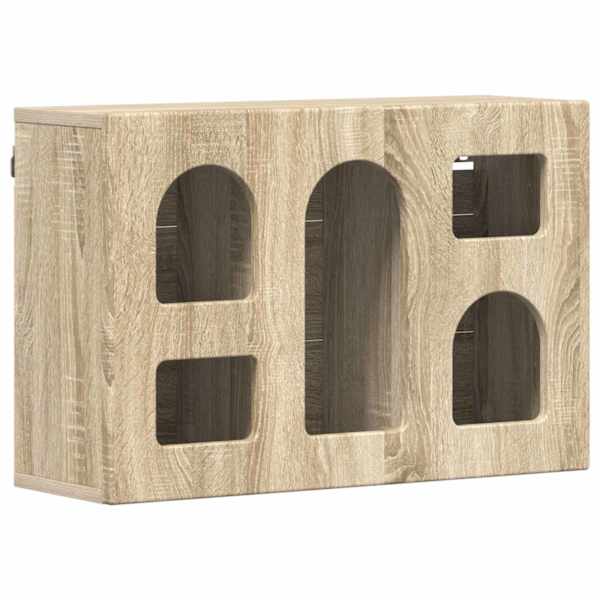 Seinakapp riiuliga ELST Sonoma tamm 60 × 20 × 40 cm Tehispuit