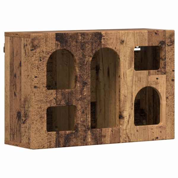 Seinakapp riiuliga ELST Vana puit 60 × 20 × 40 cm Tehispuit