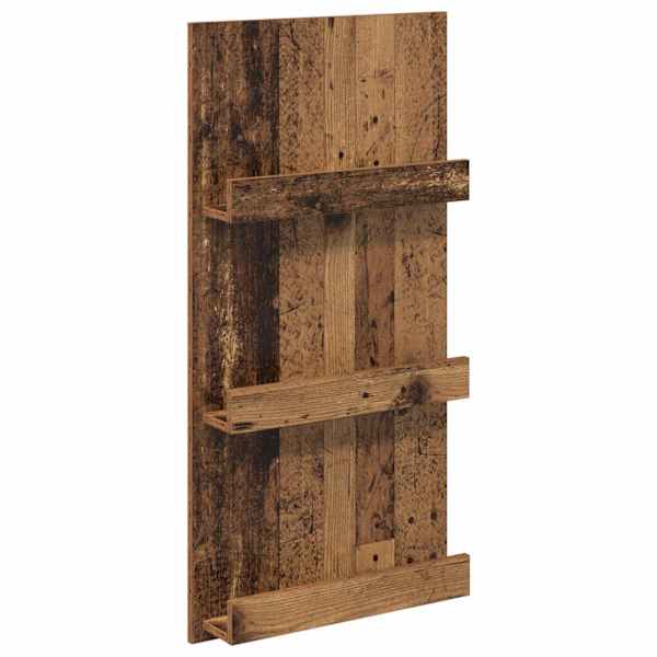 Ajakirja riiul riiuliga Vana puit 51 × 11 × 102 cm Tehispuit