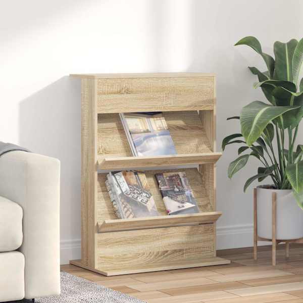 Ajakirja riiul Sonoma tamm 70 × 41 × 96 cm Tehispuit