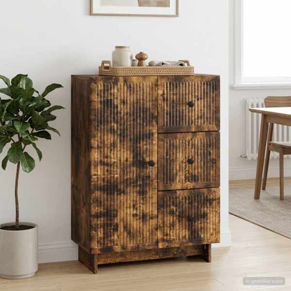 Kõide sahtliga Suitsutatud tamm 66 × 34,5 × 90 cm Tehispuit