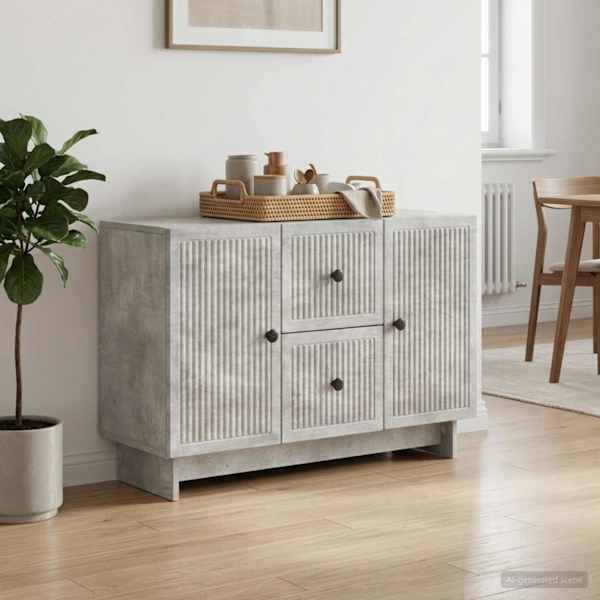 Kõide sahtliga Betoonhall 89 × 34,5 × 60 cm Tehispuit
