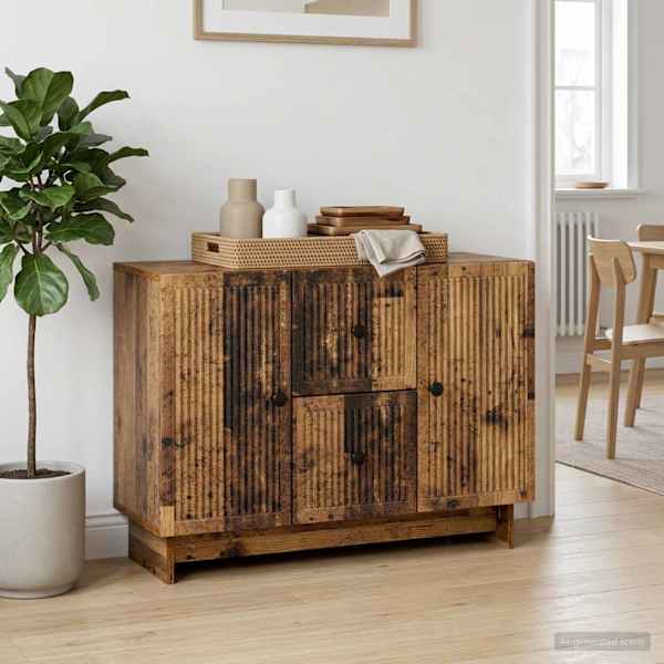 Kõide sahtliga Vana puit 89 × 34,5 × 60 cm Tehispuit