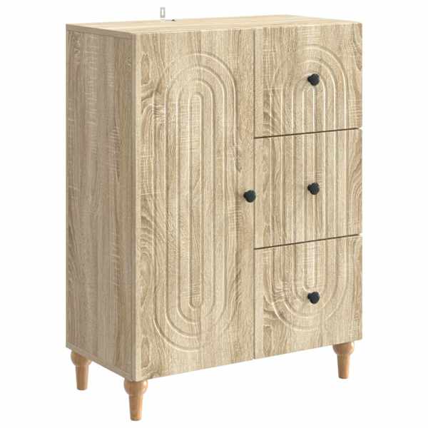 Kõide sahtliga Sonoma tamm 66 × 34,5 × 90 cm Tehispuit