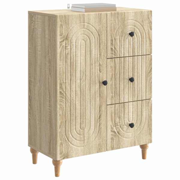 Kõide sahtliga Sonoma tamm 66 × 34,5 × 90 cm Tehispuit