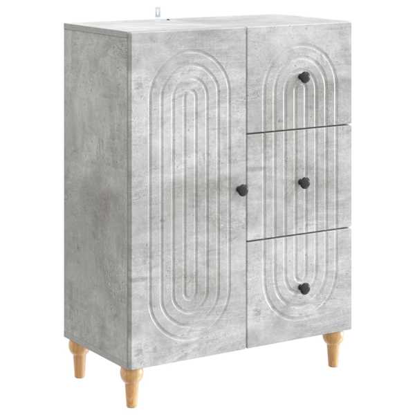 Kõide sahtliga Betoonhall 66 × 34,5 × 90 cm Tehispuit
