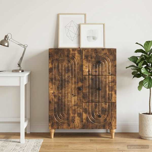 Kõide Suitsutatud tamm 66 × 34,5 × 90 cm Tehispuit