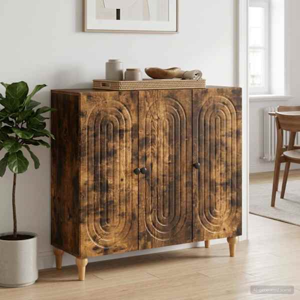 Kõide Suitsutatud tamm 89 × 34,5 × 80 cm Tehispuit