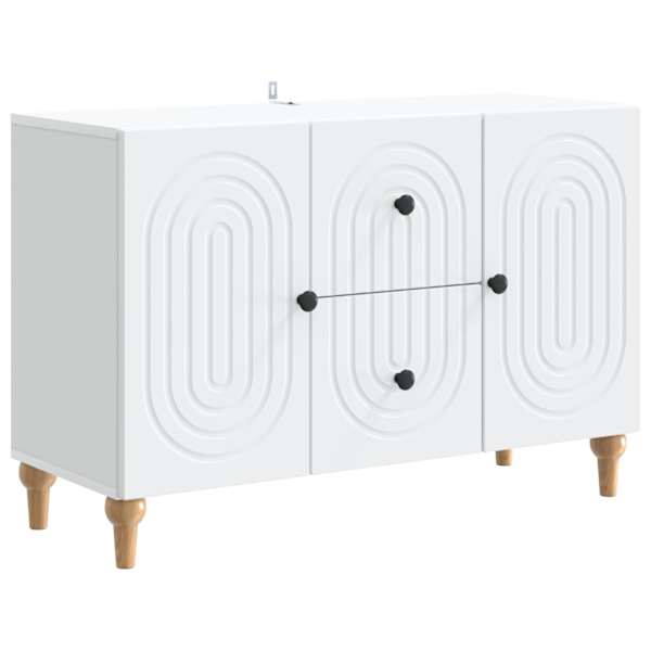 Telerikapp sahtliga Valge 89 × 34,5 × 60 cm Tehispuit