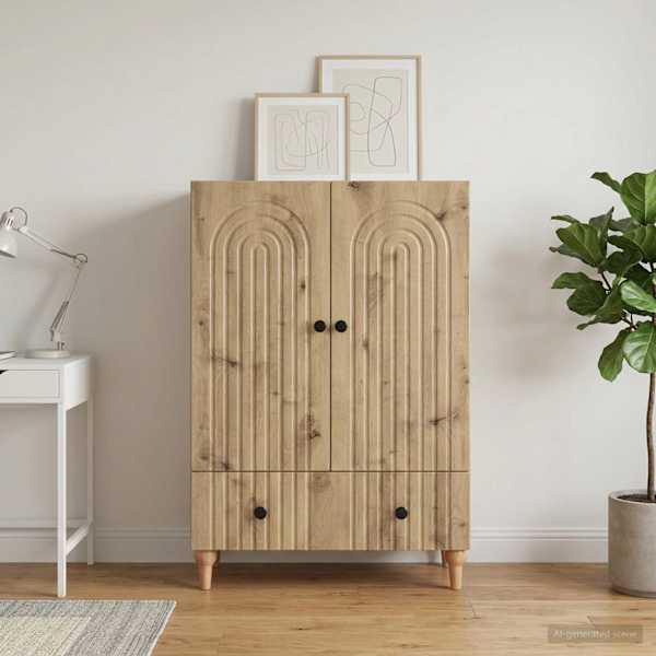 Kõide Artisan tamm 66 × 34,5 × 95 cm Tehispuit
