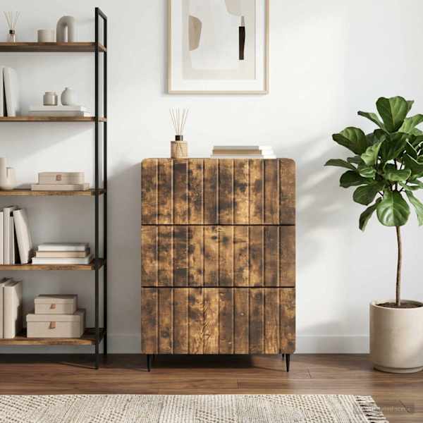 Sahtlibüroo 66 × 34,5 × 92 cm Tehispuit Suitsutatud tamm