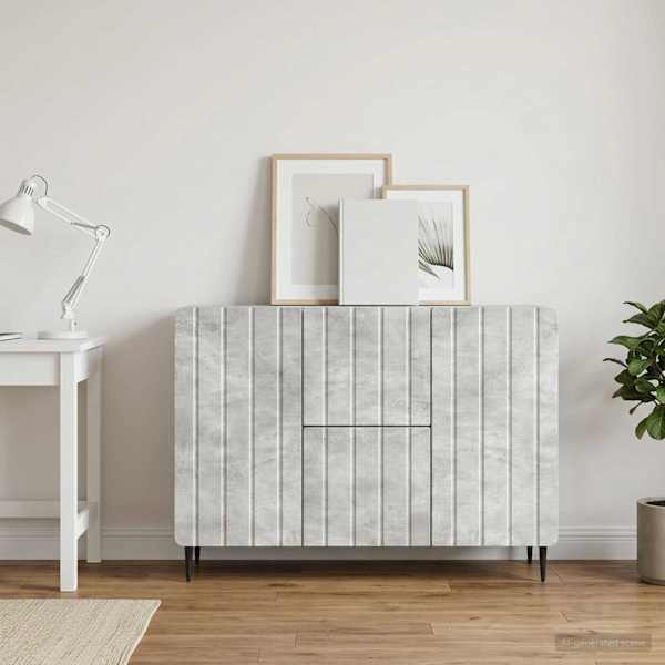 Kõide sahtliga Betoonhall 89 × 34,5 × 62 cm Tehispuit
