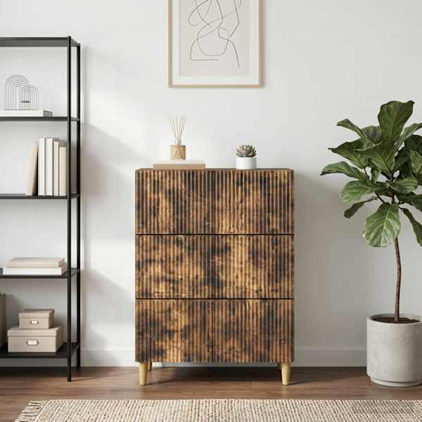 Sahtlibüroo 66 × 34,5 × 90 cm Tehispuit Suitsutatud tamm