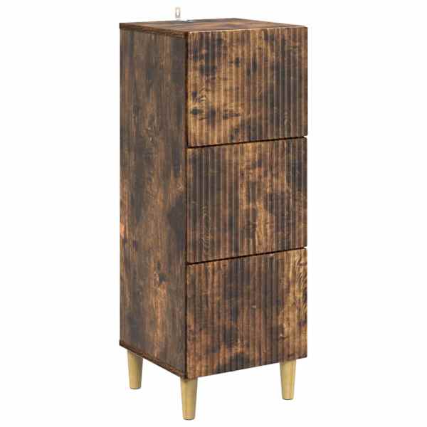 Sahtlibüroo Suitsutatud tamm 33 × 34,5 × 90 cm Tehispuit