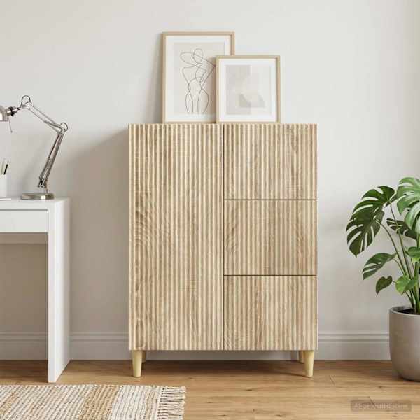 Kõide sahtliga Sonoma tamm 66 × 34,5 × 90 cm Tehispuit