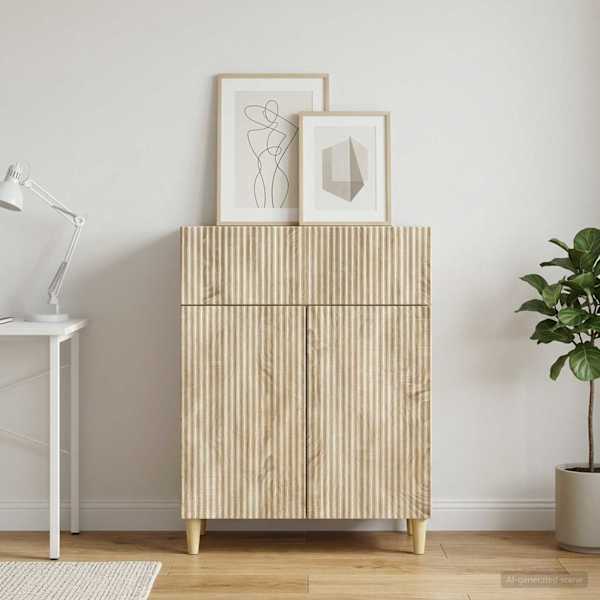 Kõide sahtliga Sonoma tamm 66 × 34,5 × 90 cm Tehispuit