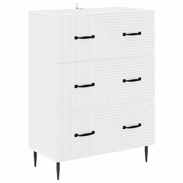 Sahtlikapp Valge 66 × 34,5 × 89,5 cm Tehispuit