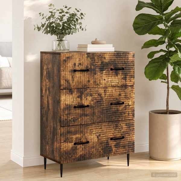Sahtlibüroo 66 × 34,5 × 89,5 cm Tehispuit Suitsutatud tamm