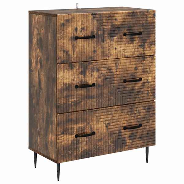 Sahtlibüroo 66 × 34,5 × 89,5 cm Tehispuit Suitsutatud tamm