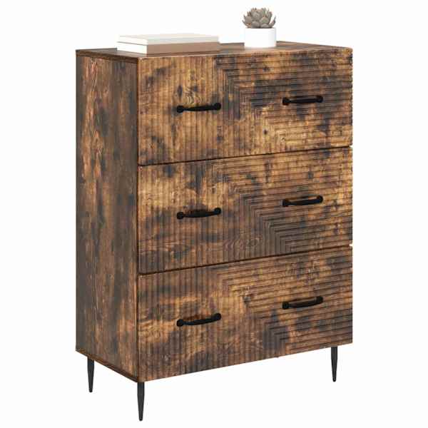 Sahtlibüroo 66 × 34,5 × 89,5 cm Tehispuit Suitsutatud tamm