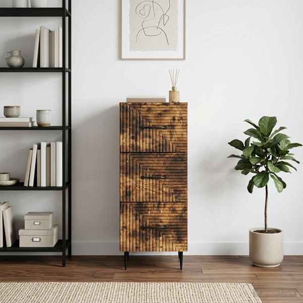 Sahtlibüroo Suitsutatud tamm 33 × 34,5 × 89,5 cm Tehispuit