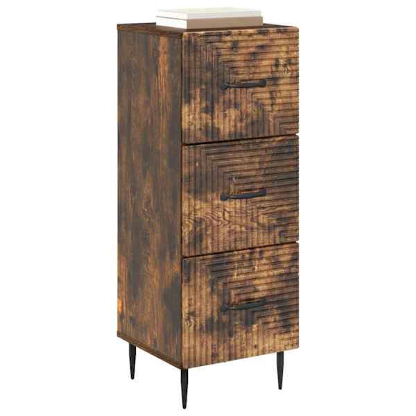 Sahtlibüroo Suitsutatud tamm 33 × 34,5 × 89,5 cm Tehispuit