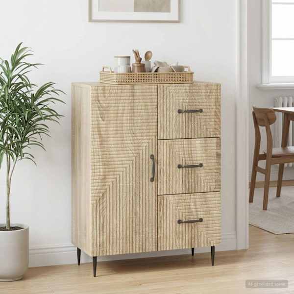 Kõide sahtliga Sonoma tamm 66 × 34,5 × 89,5 cm Tehispuit