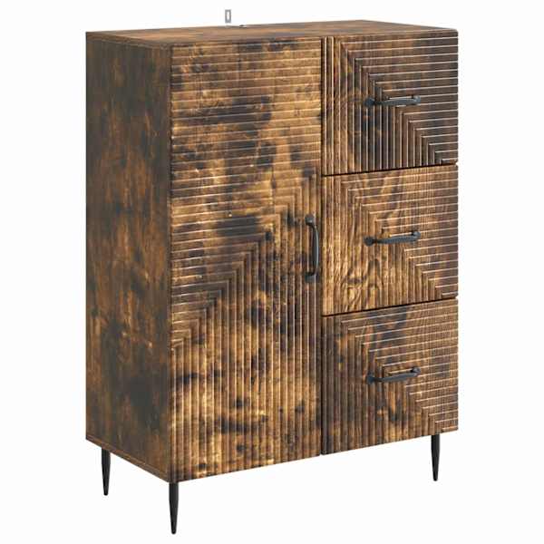 Kõide sahtliga Suitsutatud tamm 66 × 34,5 × 89,5 cm Tehispuit