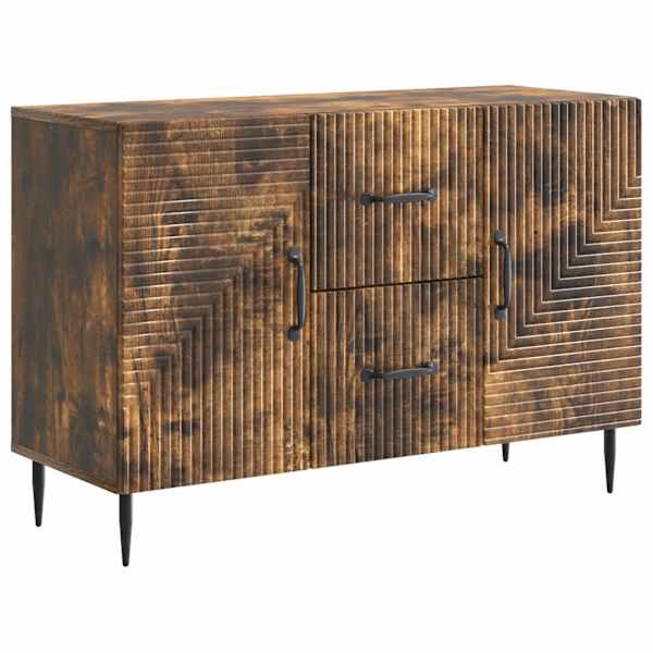 Kõide sahtliga Suitsutatud tamm 89 × 34,5 × 60 cm Tehispuit