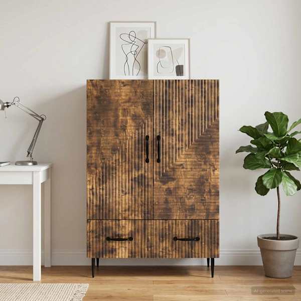 Kõide sahtliga Suitsutatud tamm 66 × 34,5 × 95 cm Tehispuit