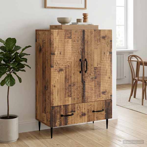 Kõide sahtliga Vana puit 66 × 34,5 × 95 cm Tehispuit