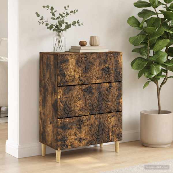 Sahtlikapp 66 × 34,5 × 90 cm Tehispuit Suitsutatud tamm