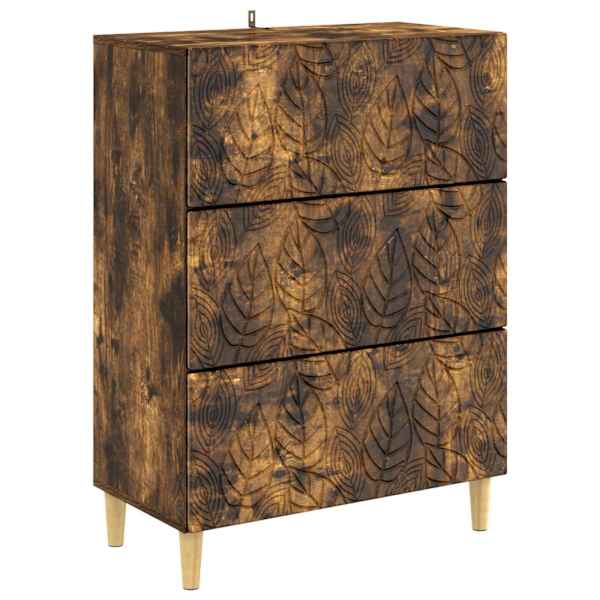 Sahtlikapp 66 × 34,5 × 90 cm Tehispuit Suitsutatud tamm