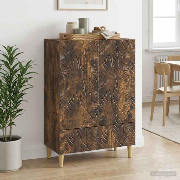 Kõide Suitsutatud tamm 66 × 34,5 × 95 cm Tehispuit