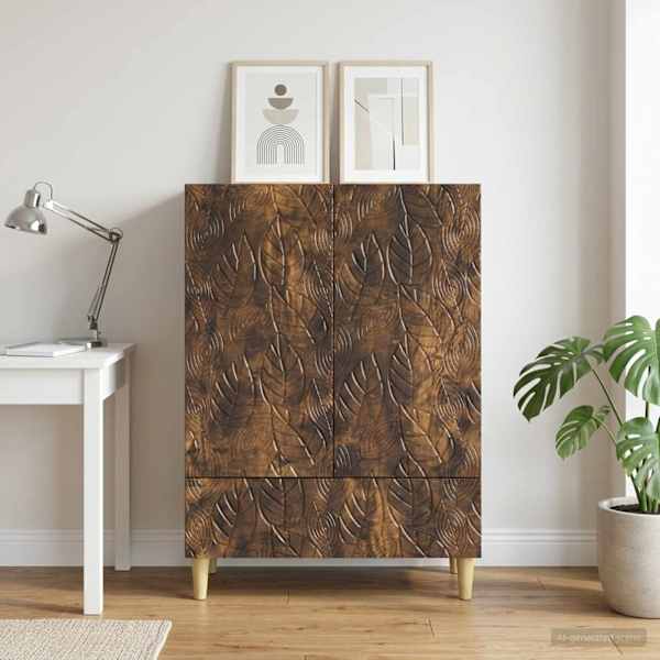 Kõide Suitsutatud tamm 66 × 34,5 × 95 cm Tehispuit