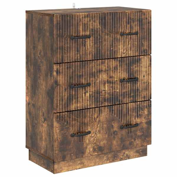 Sahtlibüroo Suitsutatud tamm 66 × 34,5 × 87 cm Tehispuit
