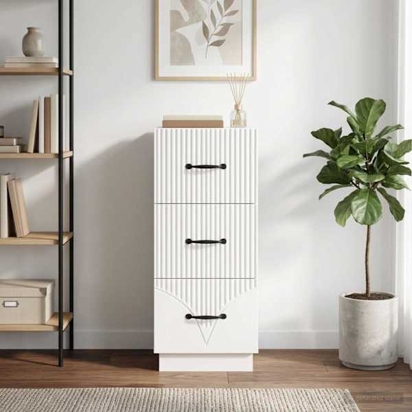 Sahtlibüroo Valge 33 × 34,5 × 87 cm Tehispuit