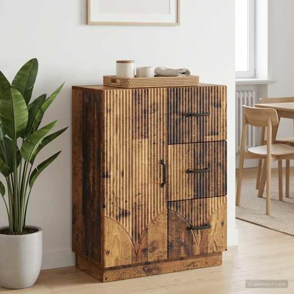 Kõide sahtliga Vana puit 66 × 34,5 × 87 cm Tehispuit