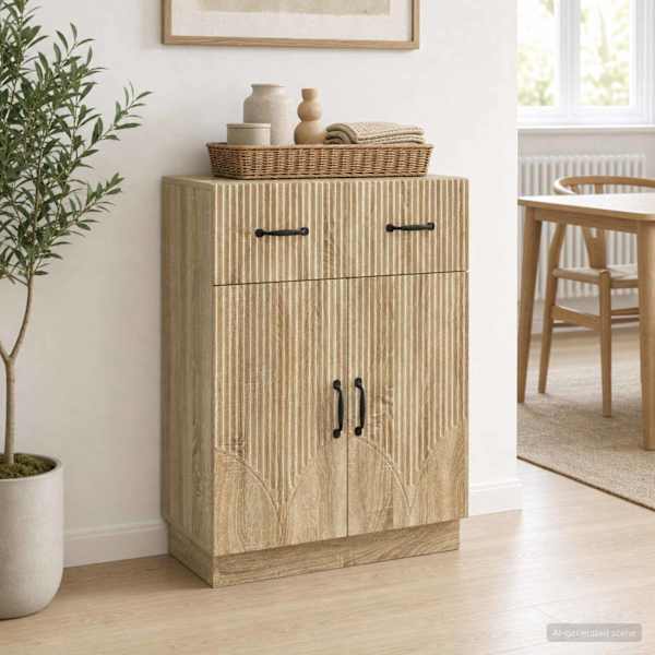 Kõide sahtliga Sonoma tamm 66 × 34,5 × 87 cm Tehispuit