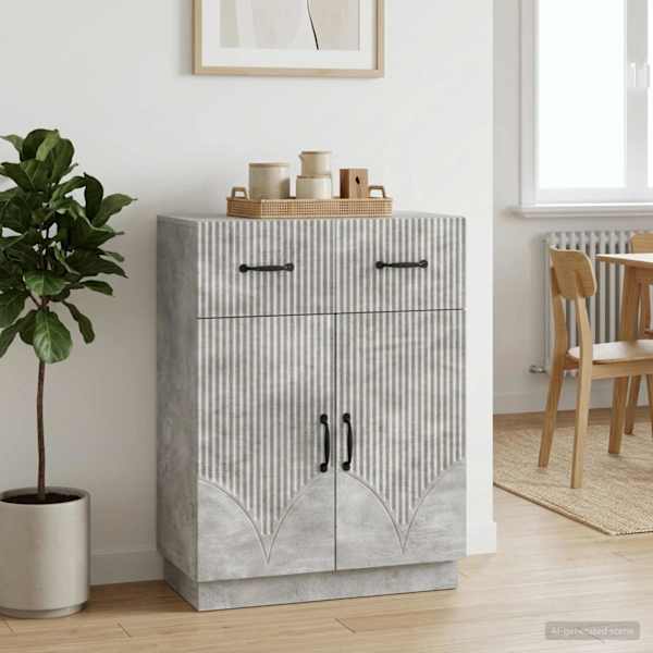 Kõide sahtliga Betoonhall 66 × 34,5 × 87 cm Tehispuit