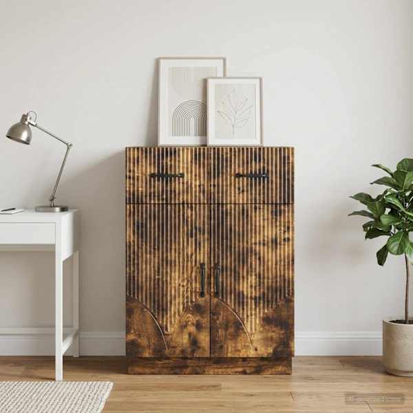 Kõide sahtliga Suitsutatud tamm 66 × 34,5 × 87 cm Tehispuit